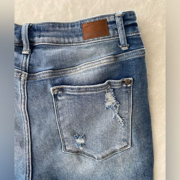 Judy blue Jeans Straight fit size 13 31 blue distressed Style JB82436MD - Picture 5 of 15